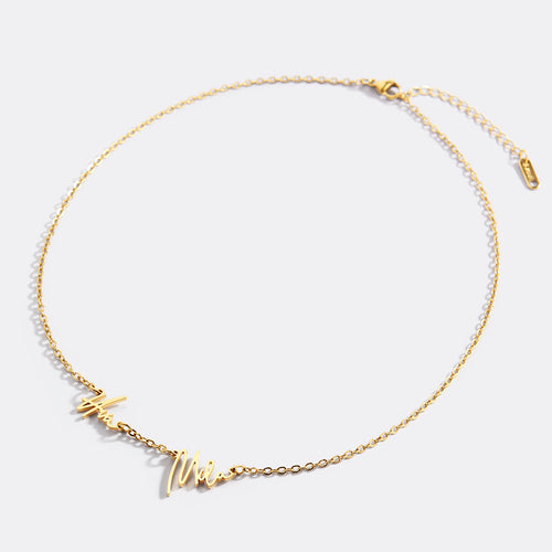 Monroe Double Name Necklace