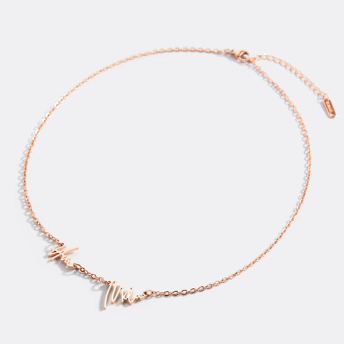 Monroe Double Name Necklace