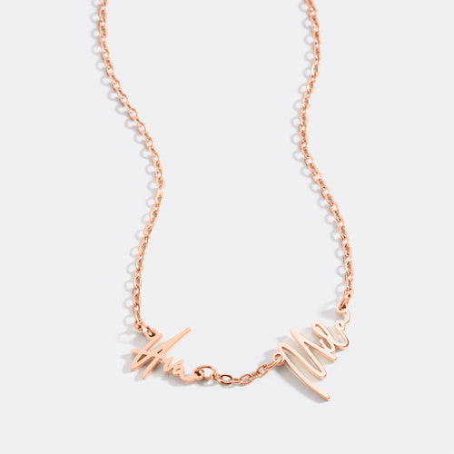 Monroe Double Name Necklace