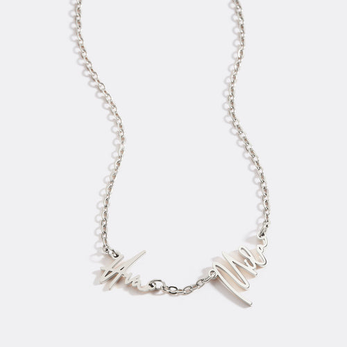 Monroe Double Name Necklace