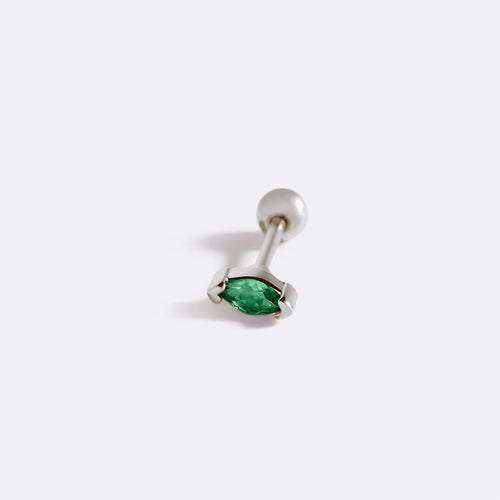Marquis Gemstone Sleeper Stud Earrings