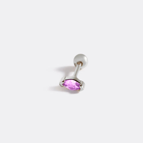 Marquis Gemstone Sleeper Stud Earrings