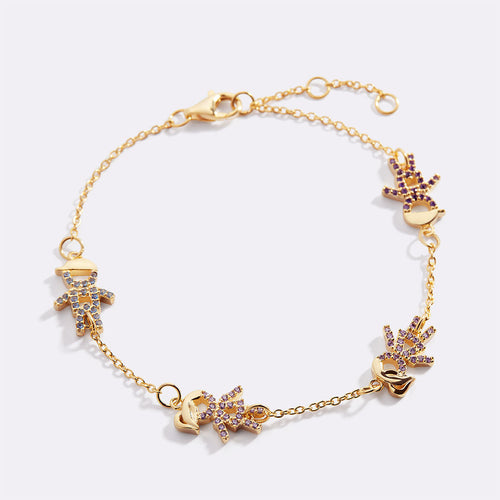 Personalized Mom Bracelet With Birthstone Kids