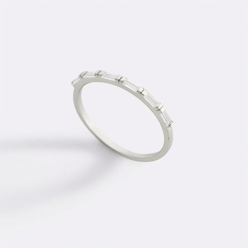 Baguette White Diamond Ring