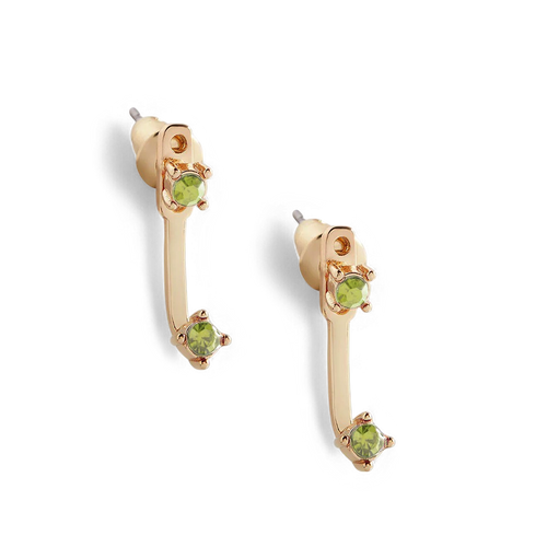 Birthstone Drop Ear Jacket Earrings