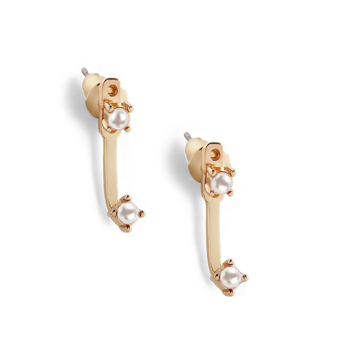 Birthstone Drop Ear Jacket Earrings