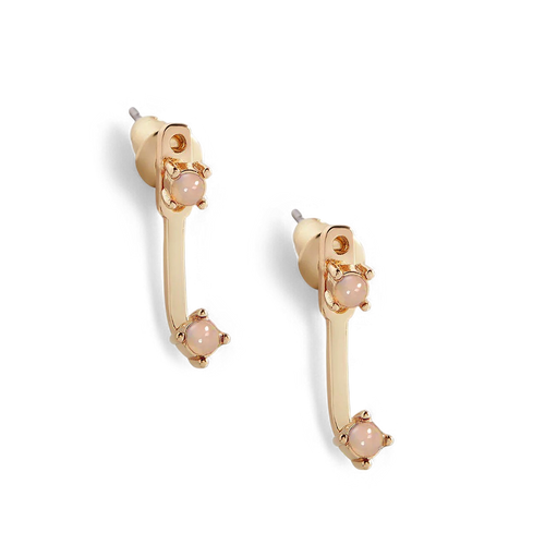 Birthstone Drop Ear Jacket Earrings