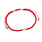 Braided Initial String Adjustable Bracelet