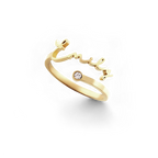 Custom Name Birthstone Ring