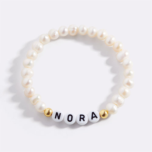 Custom Pearl Beaded Friendship Bracelet
