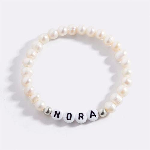 Custom Pearl Beaded Friendship Bracelet