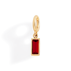 Dainty Baguette Birthstone Charm