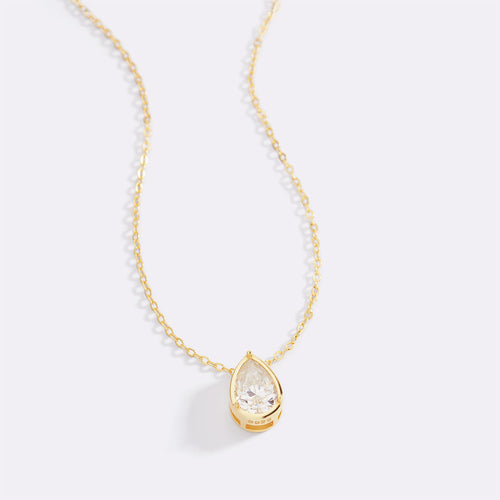 Diamond Teardrop Necklace