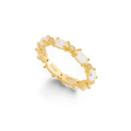 Eternity Fire Opal Ring