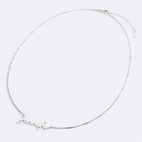 Fairy Name Necklace with Box Chain