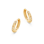 Falling Stars Huggie Hoop Earrings