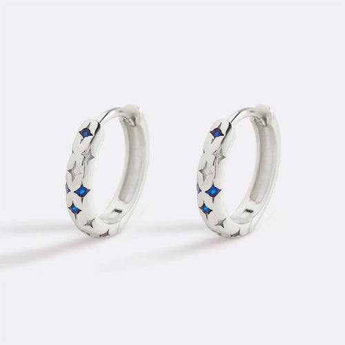 Falling Stars Huggie Hoop Earrings