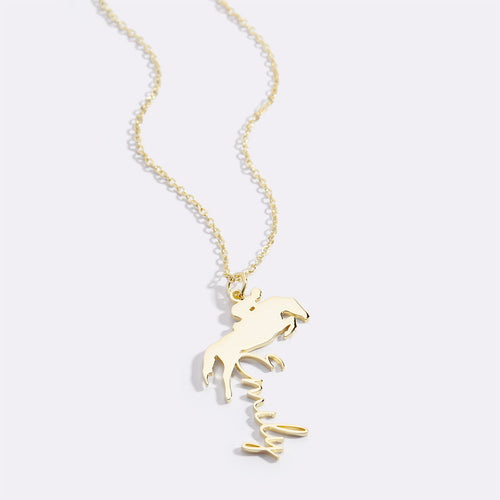 Equestrian Name Necklace