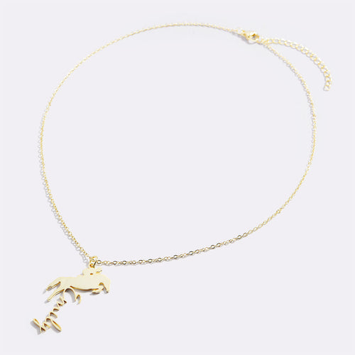 Equestrian Name Necklace
