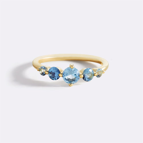 Five Stone Statement Birthstone Ring