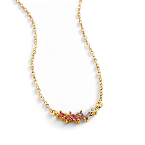 Ombre Birthstone Necklace