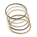 Weather the Storm Beaded Bracelet Stacking Set