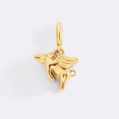Flying Pig Charm