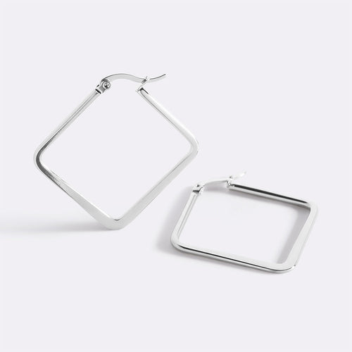 Geometric Girl Boss Hoop Earrings