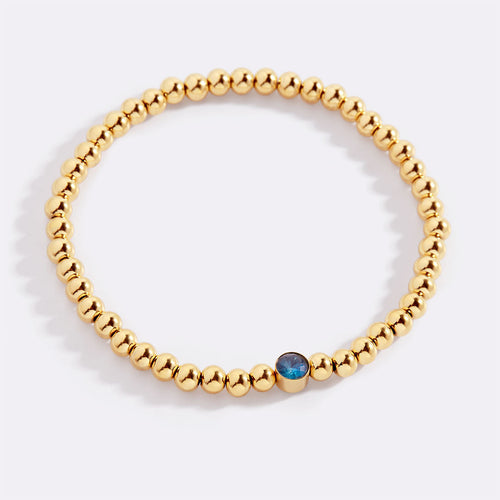 Beaded Bubble Birthstone Bracelet