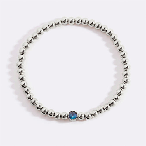 Beaded Bubble Birthstone Bracelet