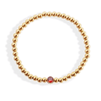 Beaded Bubble Birthstone Bracelet