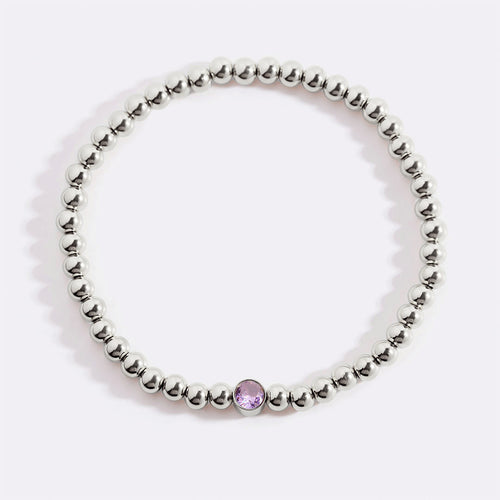 Beaded Bubble Birthstone Bracelet