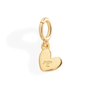 Dainty Heart Initial Charm