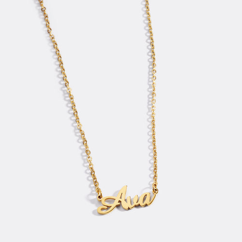 Quill Name Necklace
