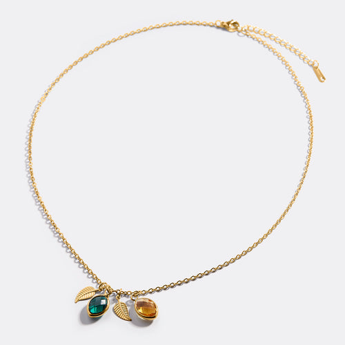 Family Birthstone Cluster Necklace