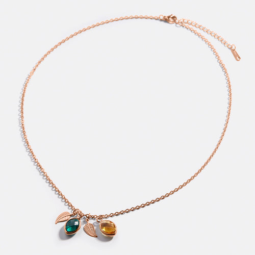 Family Birthstone Cluster Necklace