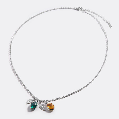 Family Birthstone Cluster Necklace