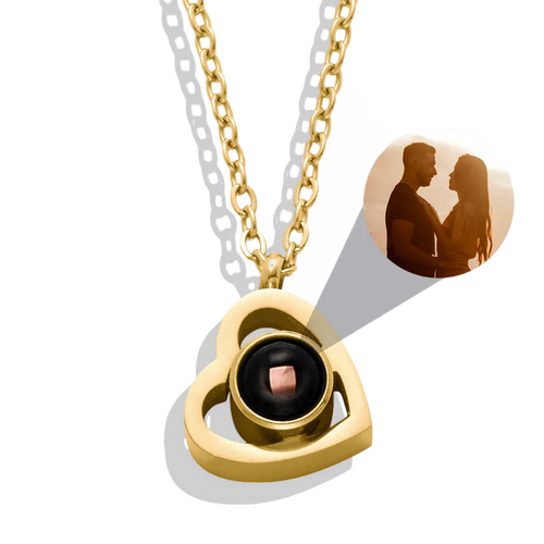 Personalized Heart Photo Necklace