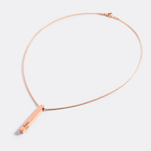 Muse Pillar Bar Necklace
