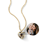 Center of My Heart Pave Photo Necklace
