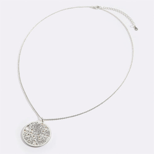 Custom Map Pendant Necklace