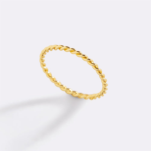 Dainty Braided Stacking Ring