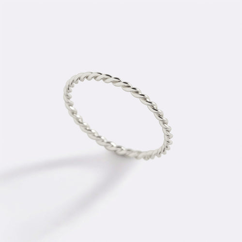 Dainty Braided Stacking Ring