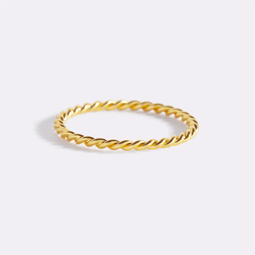 Dainty Braided Stacking Ring
