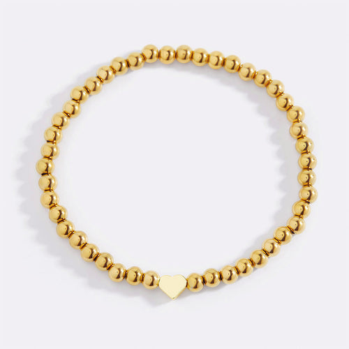 Heart Beaded Stacking Bracelet