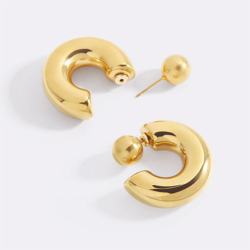 Reversible Hoop Earrings