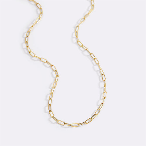 Thin Paperclip Necklace