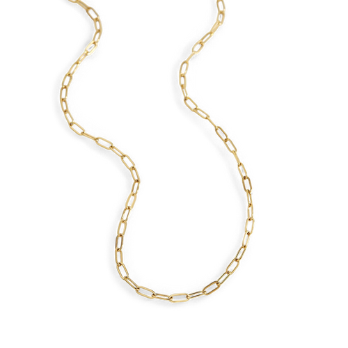 Thin Paperclip Necklace
