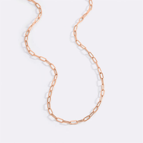 Thin Paperclip Necklace