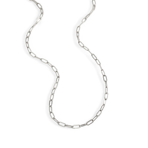 Thin Paperclip Necklace